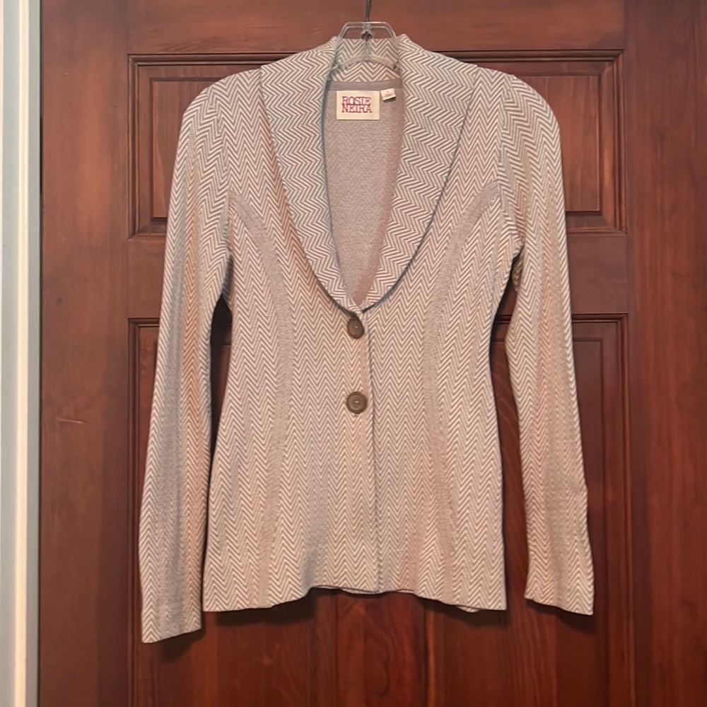 Knit jacket.